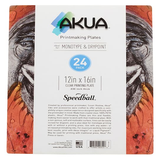 Speedball&#xAE; Akua&#x2122; 12&#x22; x 16&#x22; Printing Plates, 24ct.